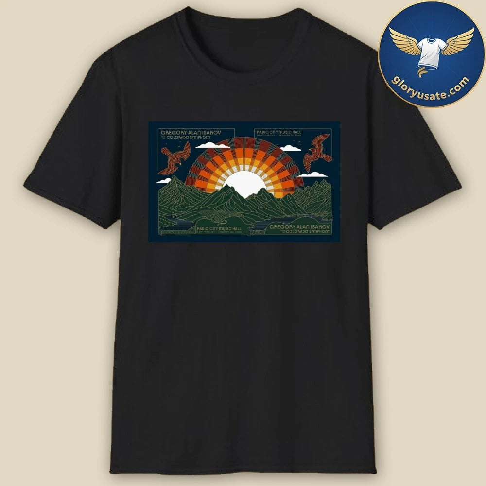 Gregory Alan Isakov Radio City Music Hall January 30-31 2026 New York Poster Shirt