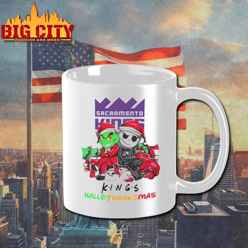 Grinch And Jack Sacramento Kings Friends HalloThanksMas Shirt