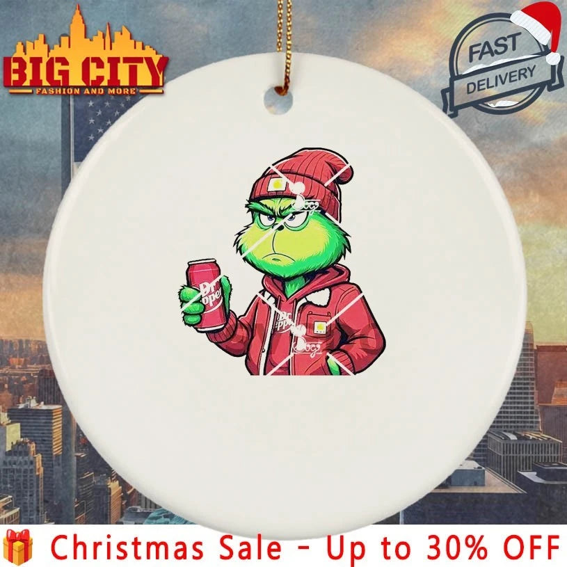 Grinch Christmas Dr Pepper In shirt