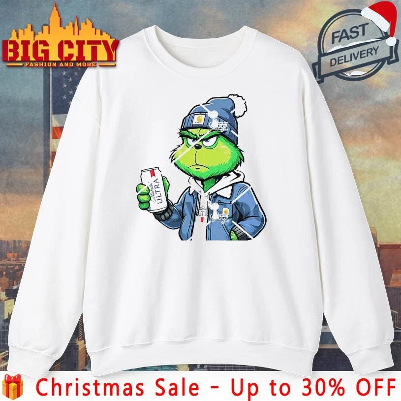 Grinch Christmas Michelob Ultra In shirt