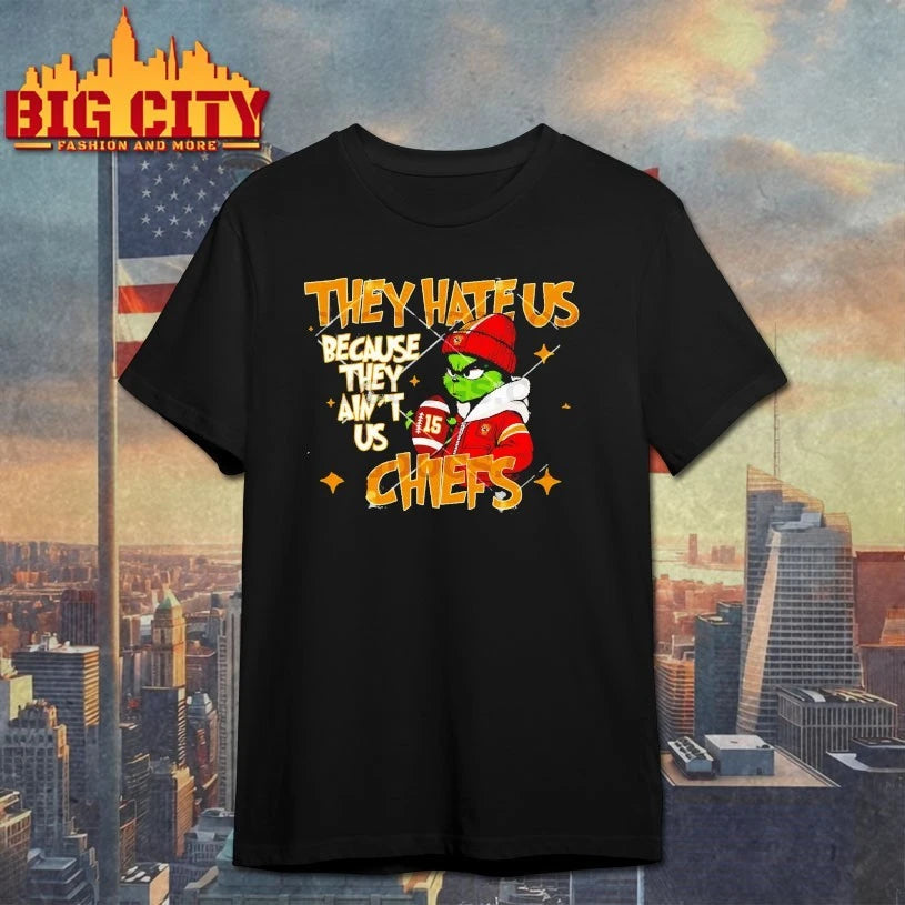 Grinch Christmas They Hate Us Because They Ain’t Us Kansas City Chiefs shirt