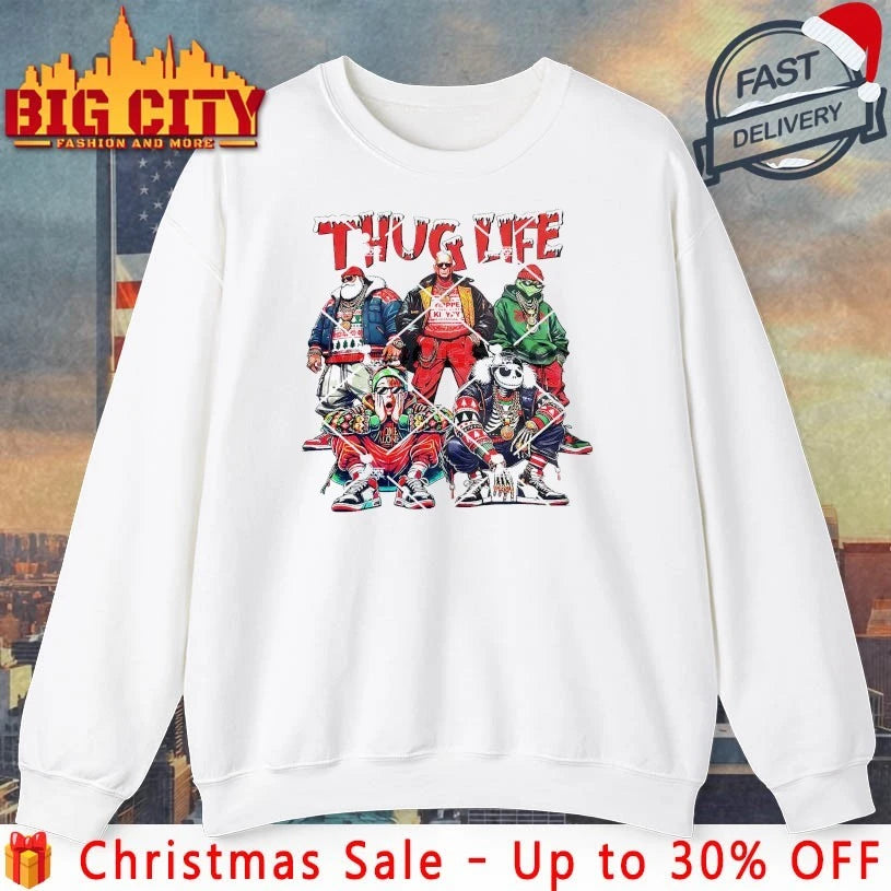 Grinch Christmas Thug Life Christmas Comedy Movies Friends shirt