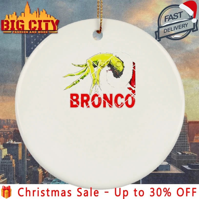Grinch Hand Bronco Christmas 2025 Shirt