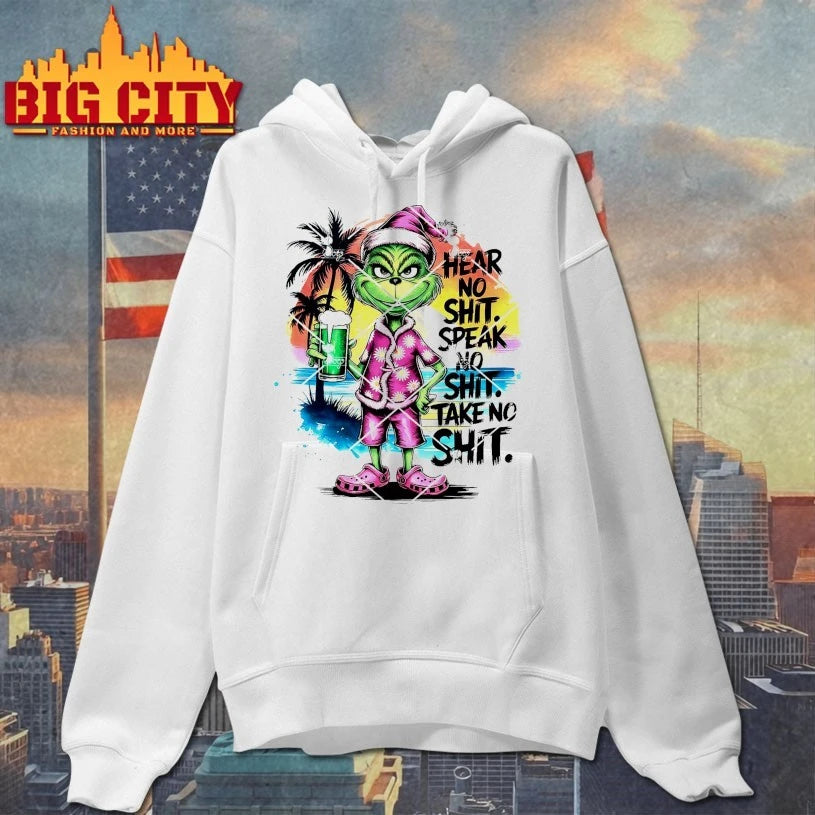Grinch Hear No Shit Speak No Shit Take No Shit shirt