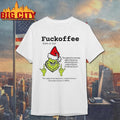 Grinch Middle Finger Fuckoffee Definition One Splash Of No One Cares Merry Christmas Shirt