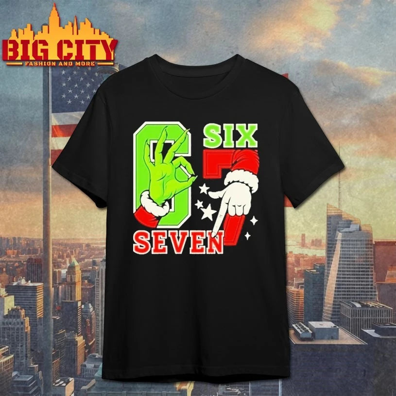Grinch Santa Hand 67 Christmas shirt