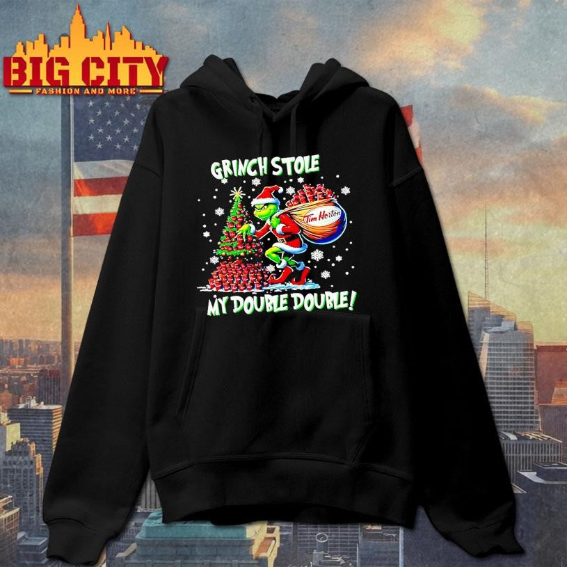 Grinch Stole My Double Double Christmas Shirt
