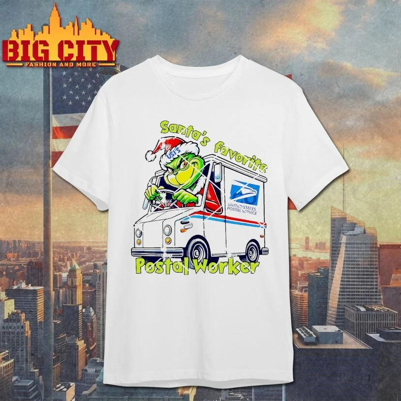 Grinch USPS Santa’s Favorite Postal Worker shirt