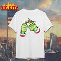 Grinch hand Dank Merry Xmas Cannabis Leaf shirt