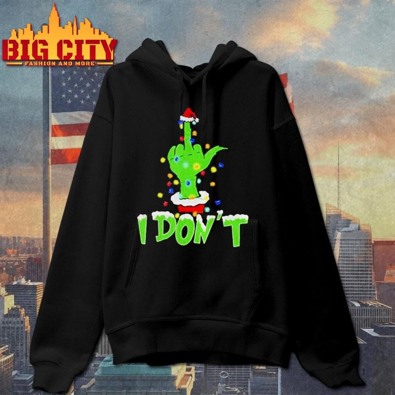Grinch middle finger I don’t Merry Christmas shirt