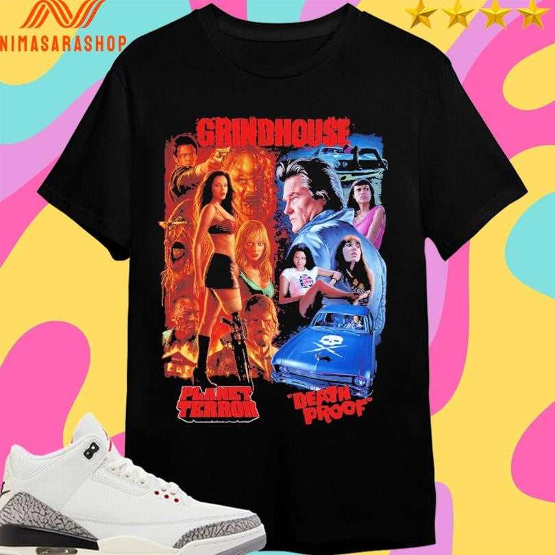Grindhouse Planet Terror Death Proof Double-Feature Mayhem Shirts