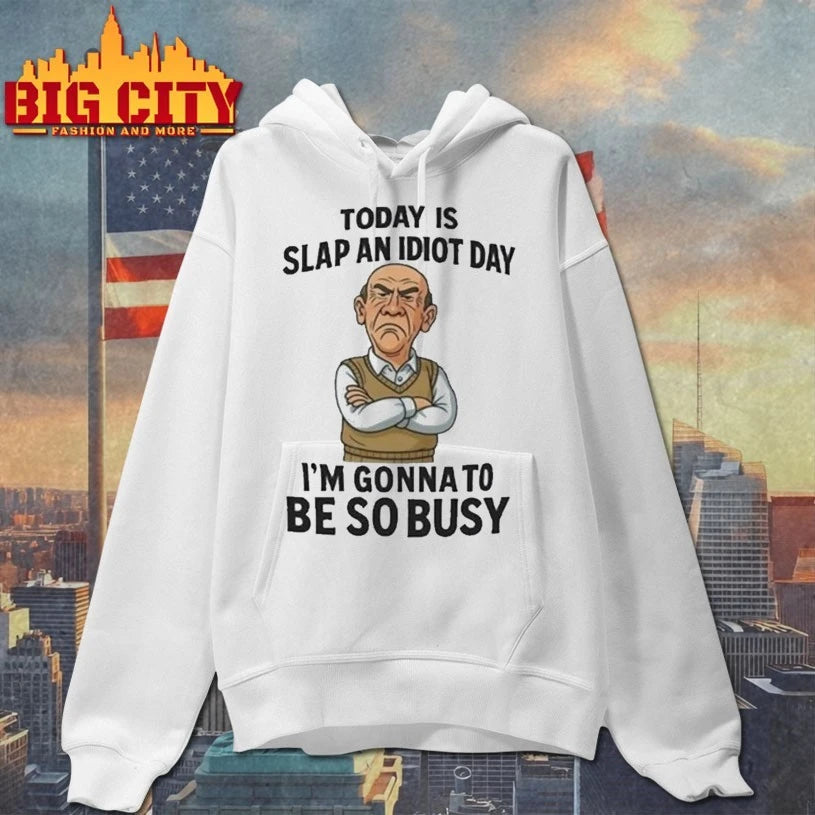 Grumpy Old Man Today Is Slap An Idiot Day Shirt