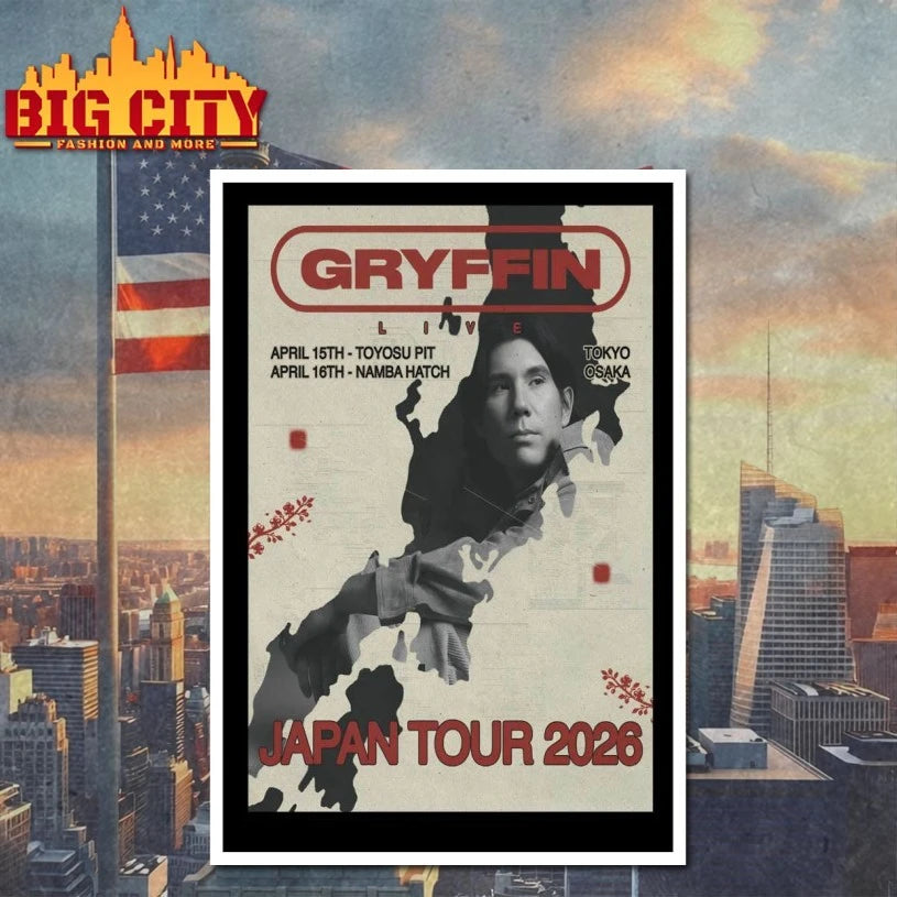 Gryffin Japan Concert Apr 15-16 2026 Poster shirt