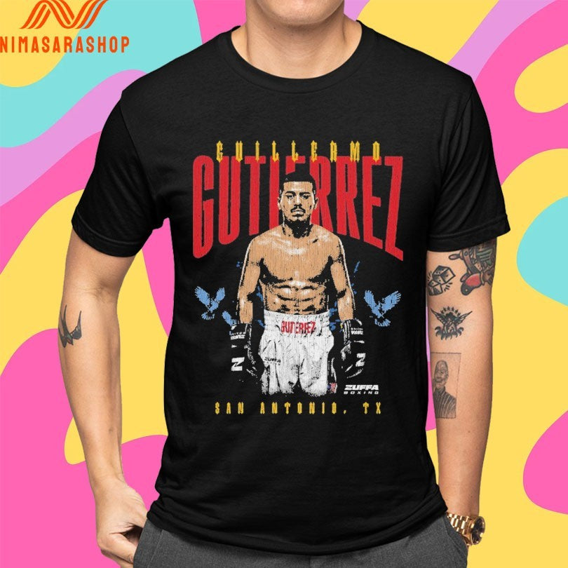 Guillermo Gutierrez Zuffa Boxing Fighter Name San Antonio Tx Shirts