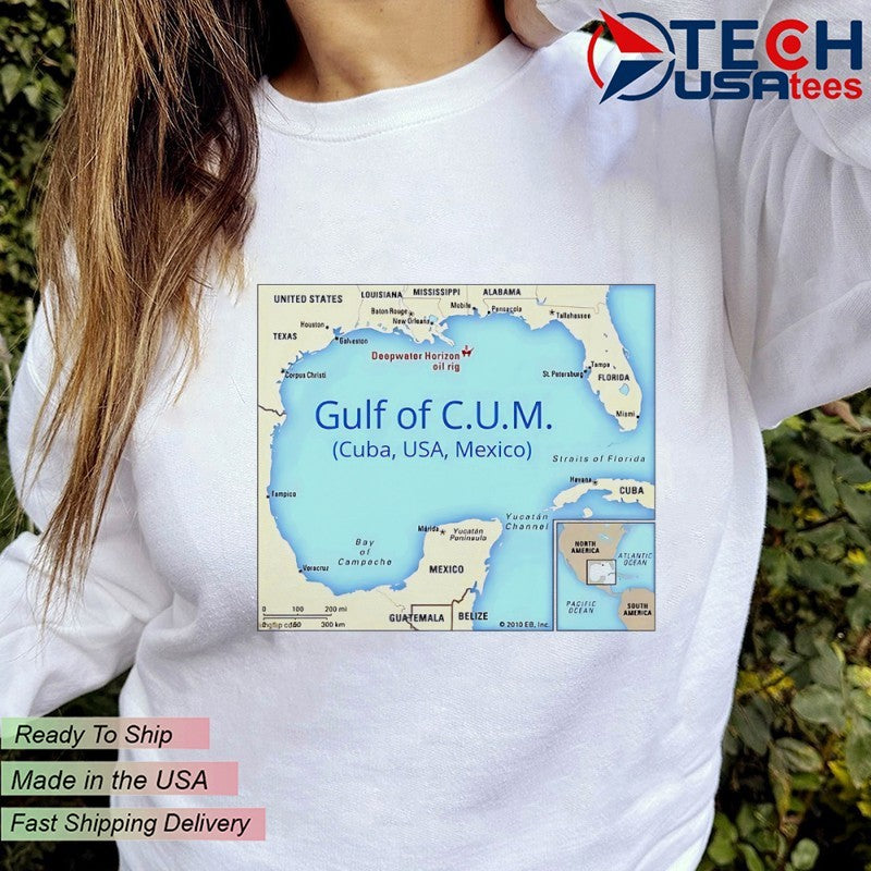 Gulf of C.U.M. Cuba USA Mexico shirt