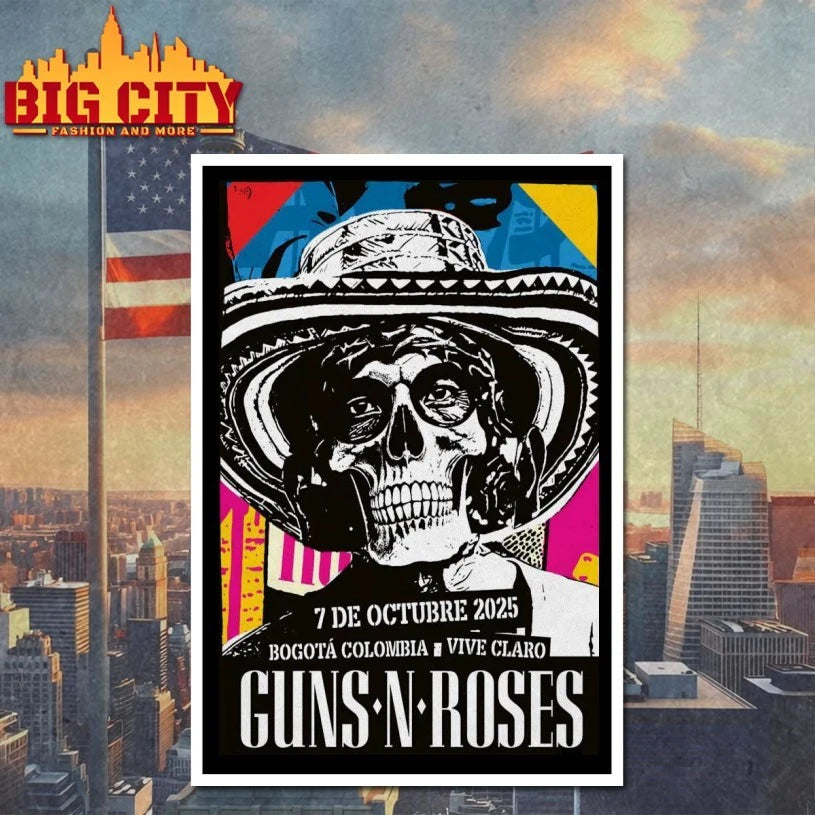Guns N’ Roses 10.7.2025 Bogotá Colombia Poster shirt