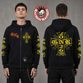 Guns N Roses 2026 World Tour Merch Cross Zip Up Hoodie
