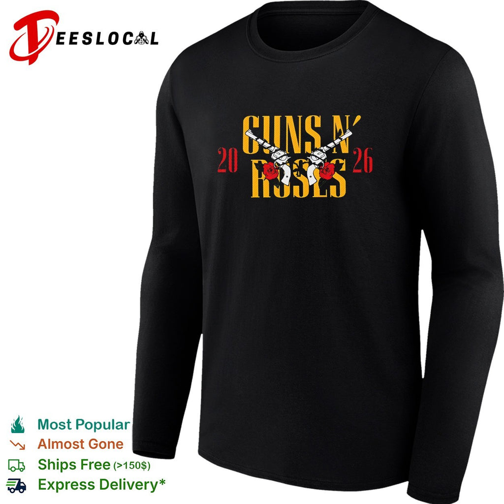 Guns N Roses 2026 band logo music concert tour iron on heat transfer design shirt