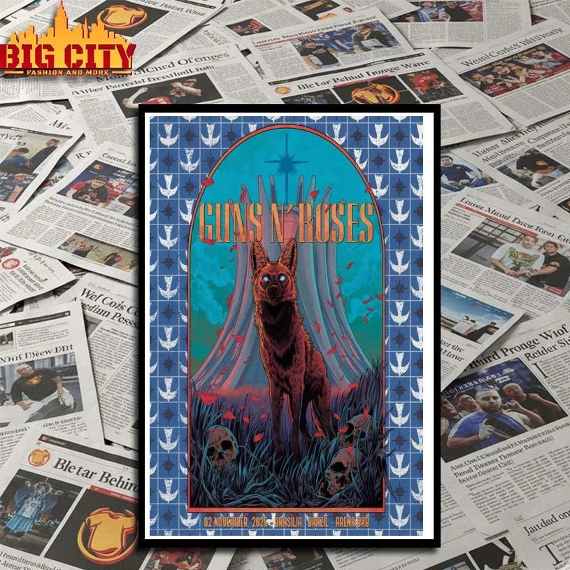 Guns N’ Roses Arena BRB Mané Garrincha Nov 02 2025 Poster shirt