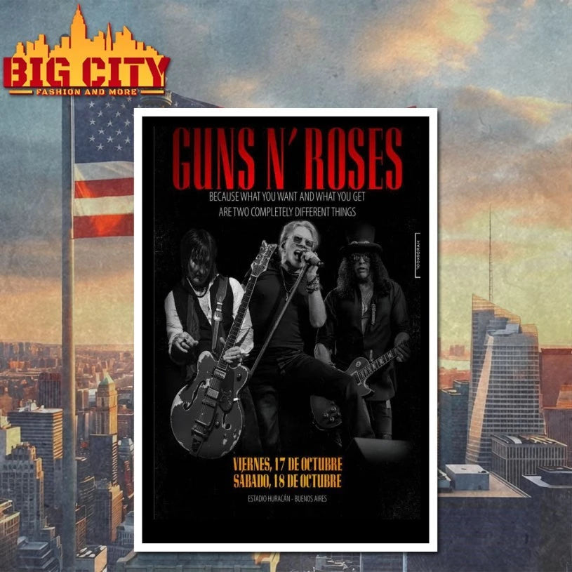 Guns N’ Roses Oct 17-18 2025 Estadio Huracan In Buenos Aires Argentina Poster Shirt