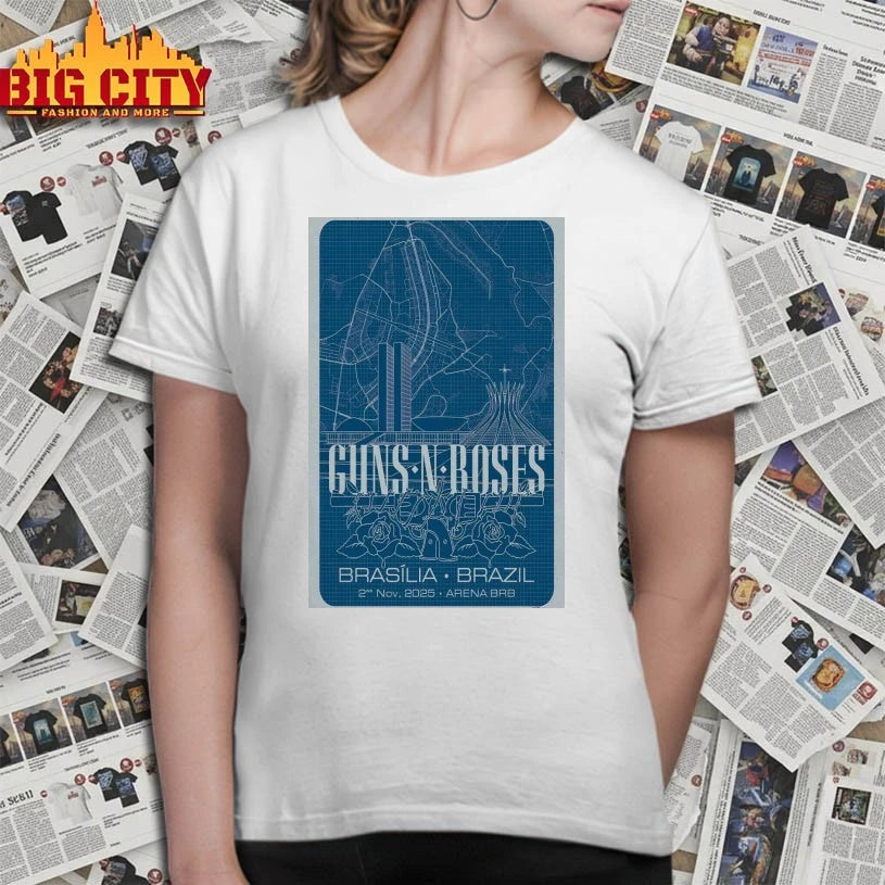Guns N’ Roses Tour Arena BRB Mané Garrincha, Brasilia November 02 2025 Poster shirt