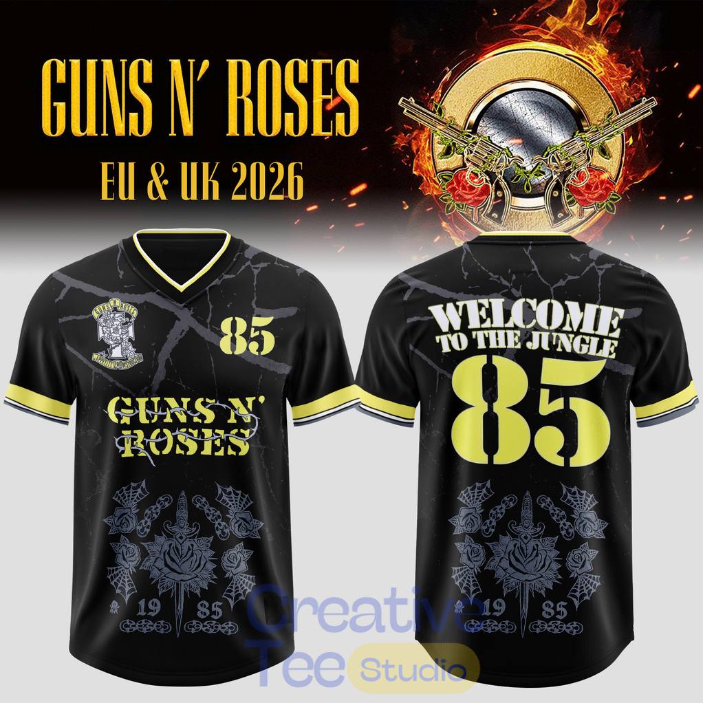 Guns N’ Roses World Tour 2026 Exclusive Football Jersey