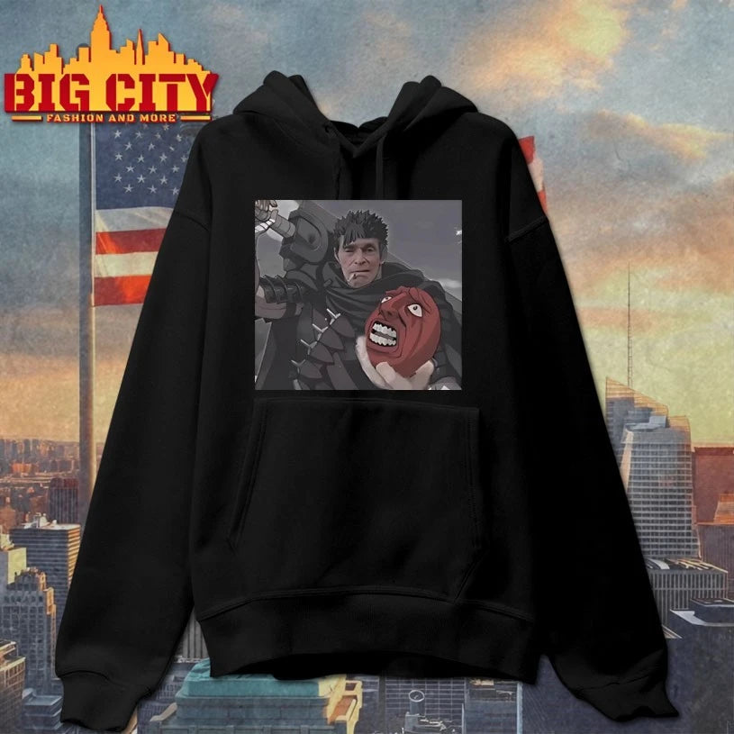 Guts Dafoe Berserk Guts Willem Dafoe Meme shirt