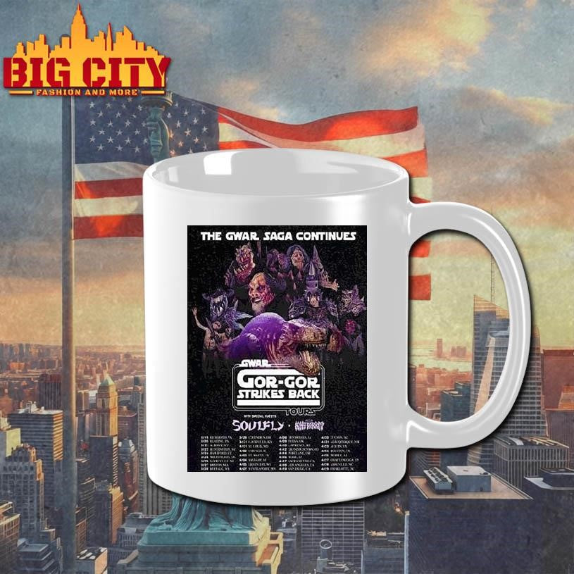 Gwar The Gwar Saga Gor-gor Strikes Back Tour 2026 North America City Dates Shirt