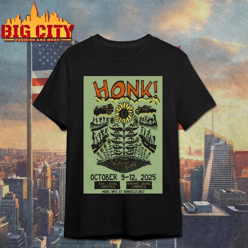 HONK! Festival Somerville MA 10 9-10 12 2025 Poster Shirt