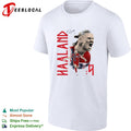 Haaland Norway number 9 jersey poster shirt