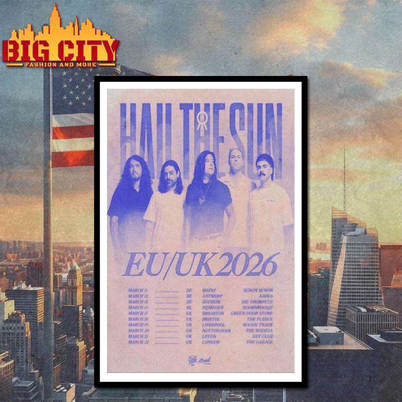 Hail The Sun EU UK 2026 Concert Poster Shirt
