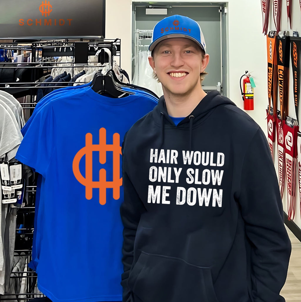 Hair would only slow me down shirt