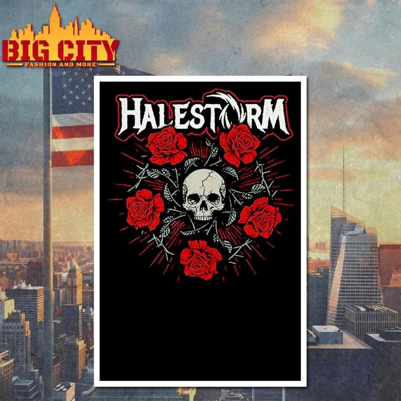 Halestorm Penta Rose Shirt