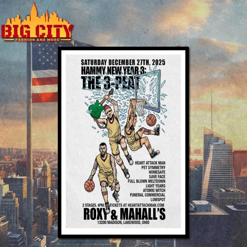 Hammy New Year 3 The 3-Peat Lakewood, Ohio Dec 27 2025 Poster Shirt