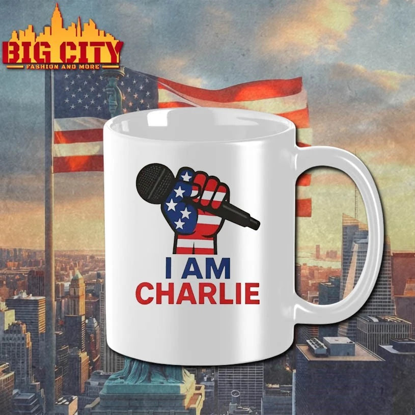 Hand and Mic Charlie Kirk I am Charlie shirt