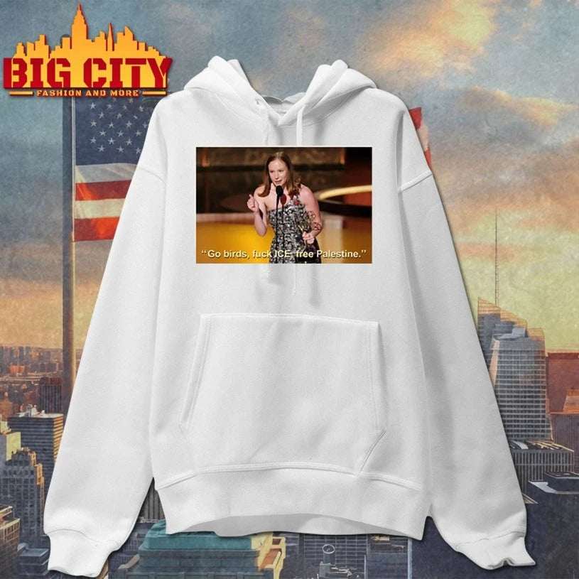 Hannah Einbinder Go Birds Fuck Ice Free Palestine Shirts