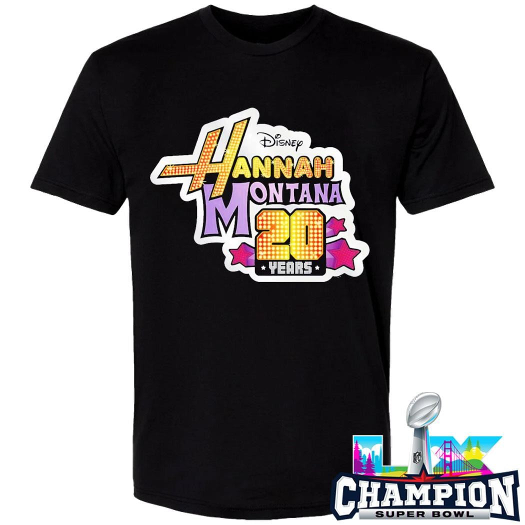 Hannah Montana 20 Years Anniversary Logo Shirt