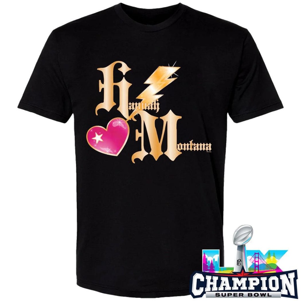 Hannah Montana 20th Anniversary Thunderbolt Heart Initials Shirt