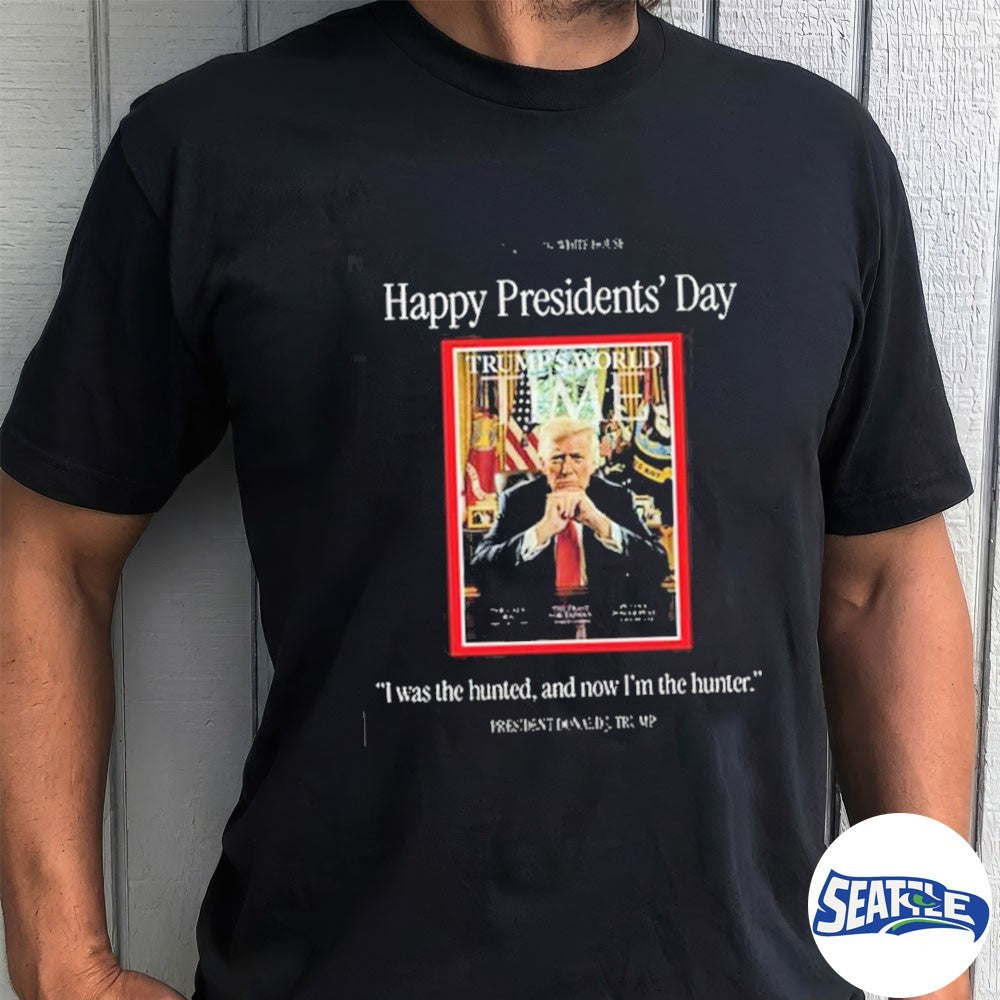 Happy Presidents Day Donald Trump The Hunter Trumps World Time Magazine shirt