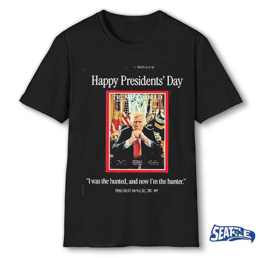 Happy Presidents Day Donald Trump The Hunter Trumps World Time Magazine shirt