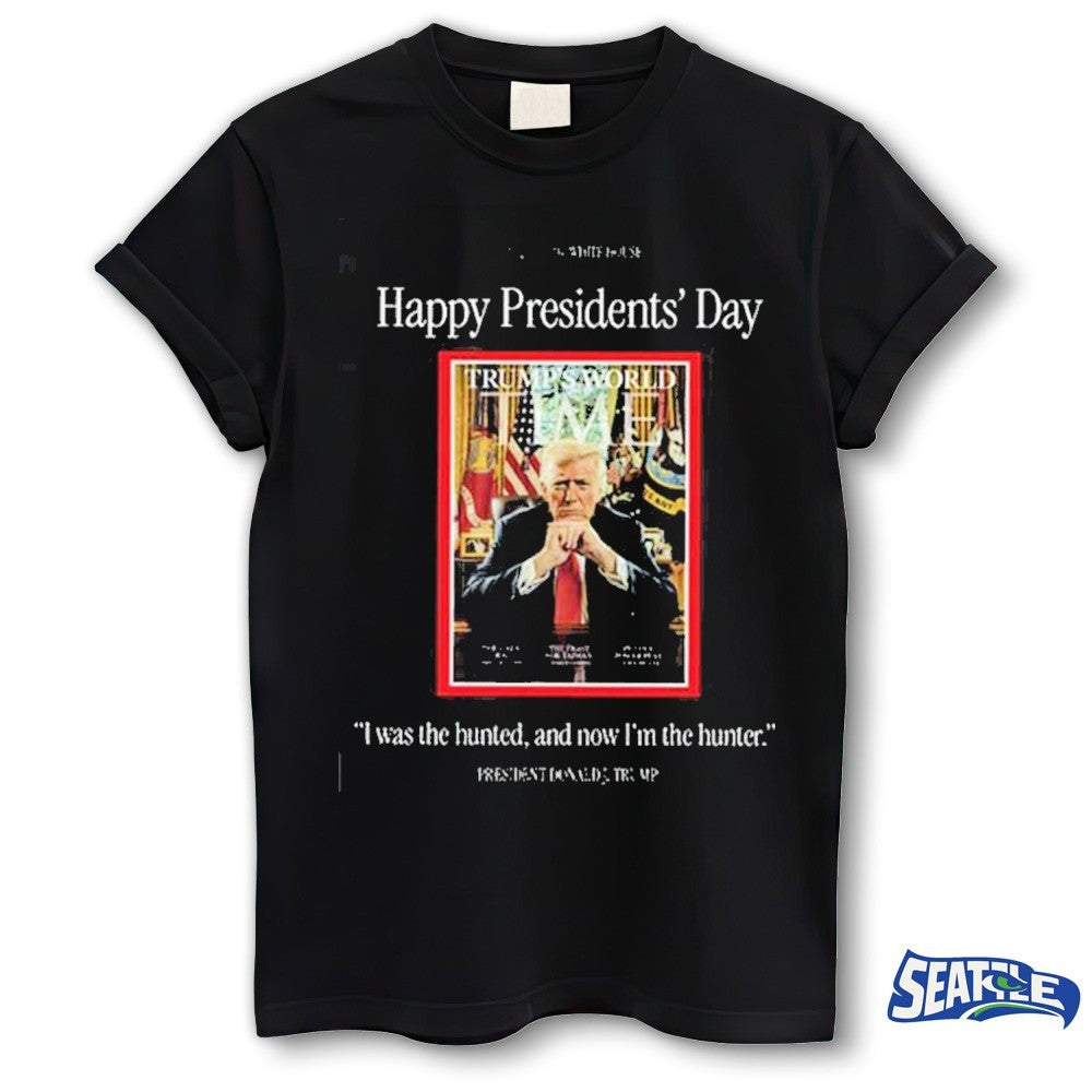Happy Presidents Day Donald Trump The Hunter Trumps World Time Magazine shirt