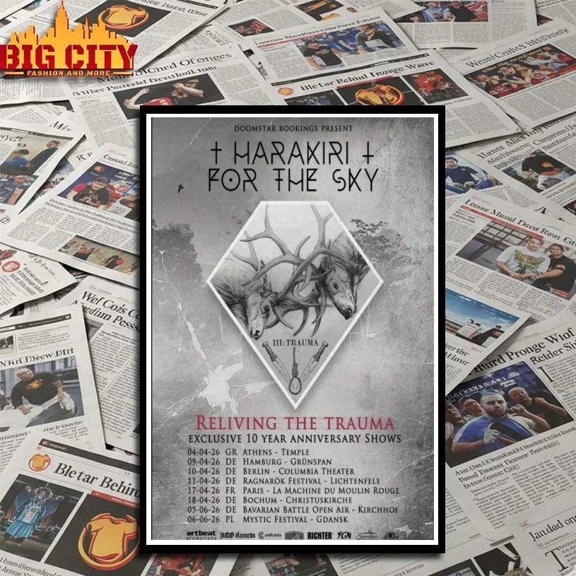 Harakiri For The Sky Exclusive 10th anniversary Shows 2026 Poster shirt