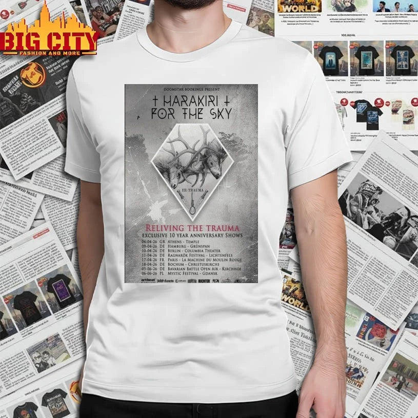 Harakiri For The Sky Exclusive 10th anniversary Shows 2026 Poster shirt