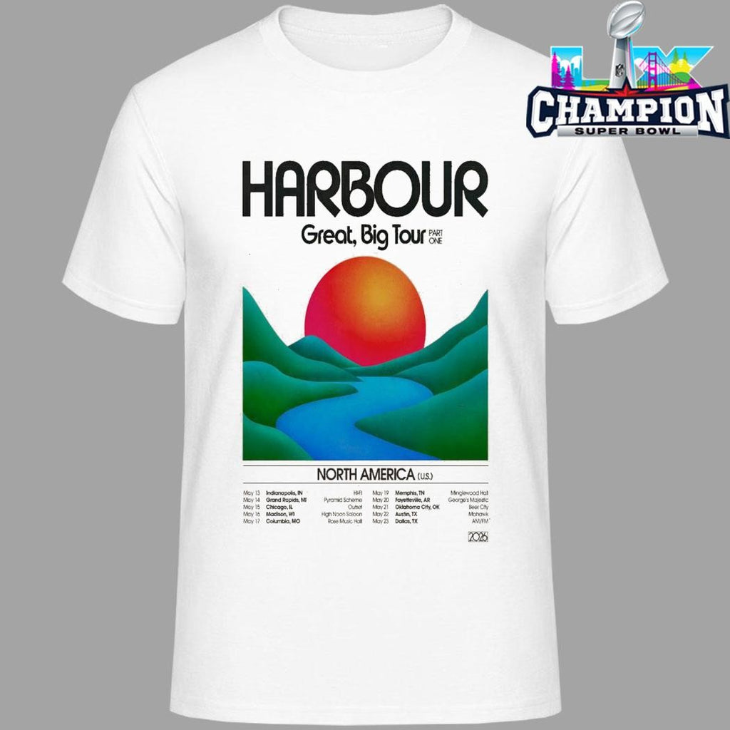 Harbour 2026 great big tour north America shirt