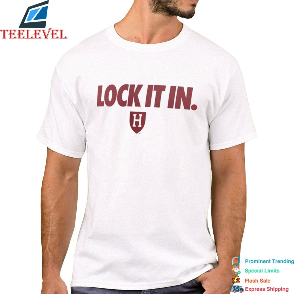 Harvard Crimson Lock It In  T-Shirts