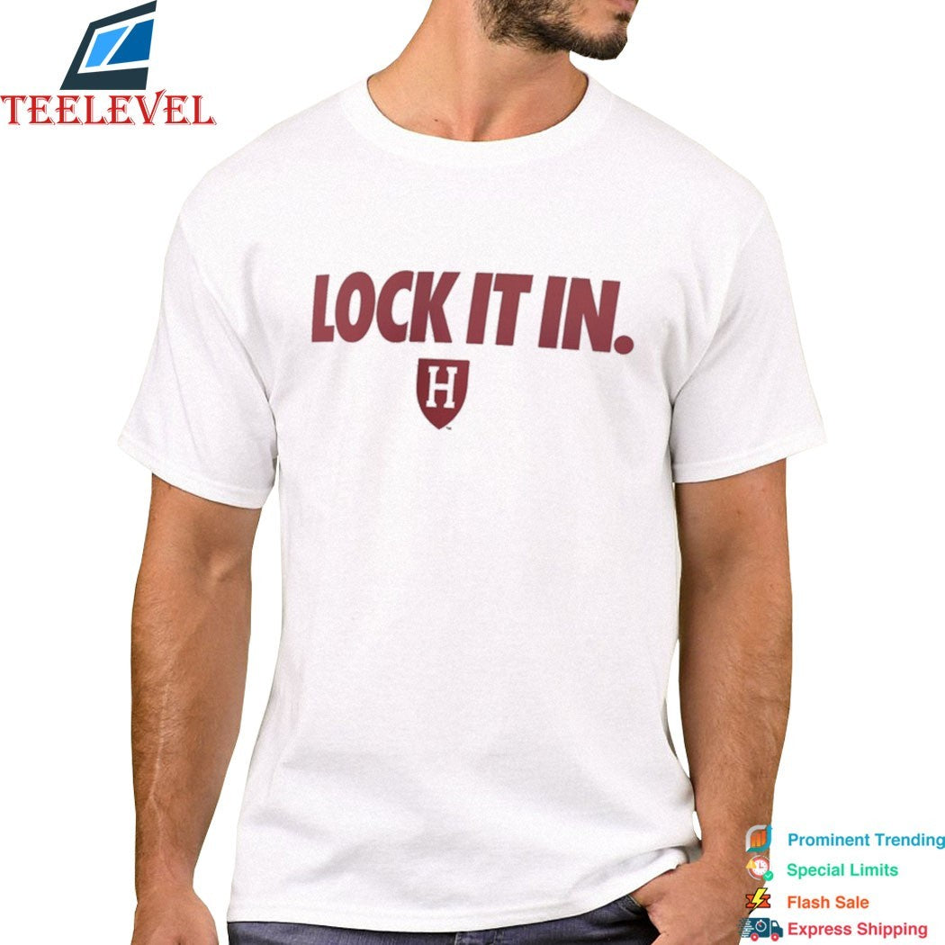 Harvard Crimson Lock It In  T-Shirts