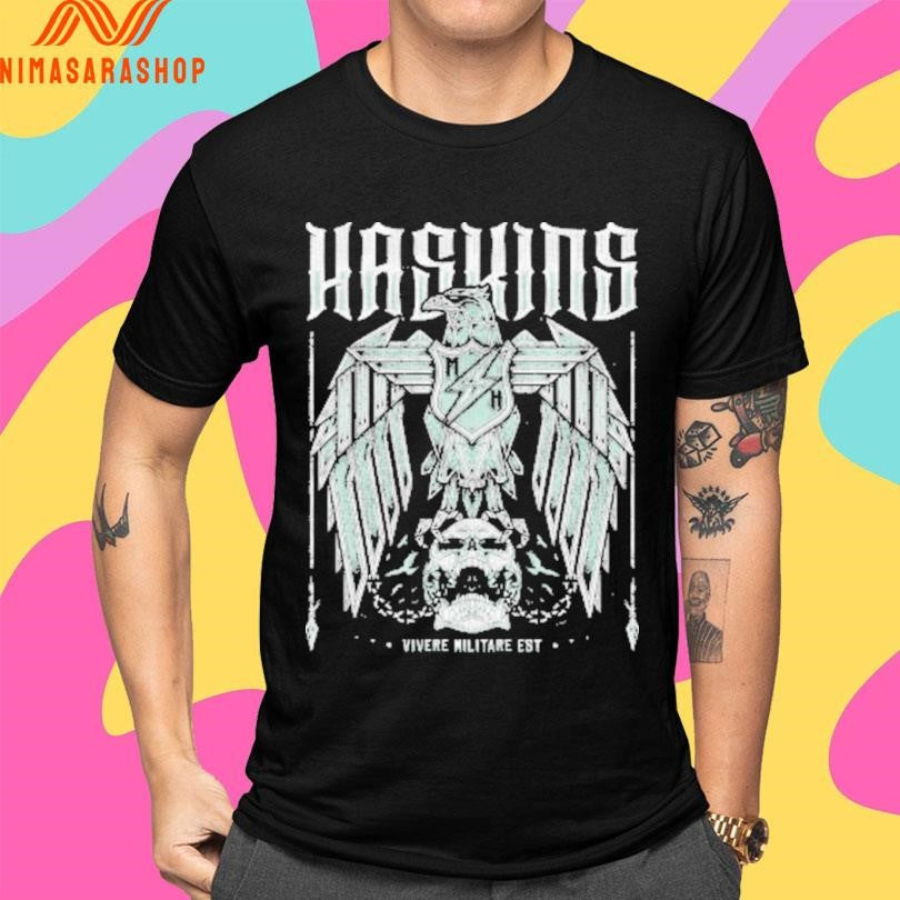 Haskins Eagle Vivere Militare Est Shirts