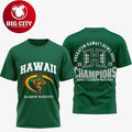 Hawaii Rainbow Warriors 2025 Hawaii Bowl Champions Two Sided Shirt