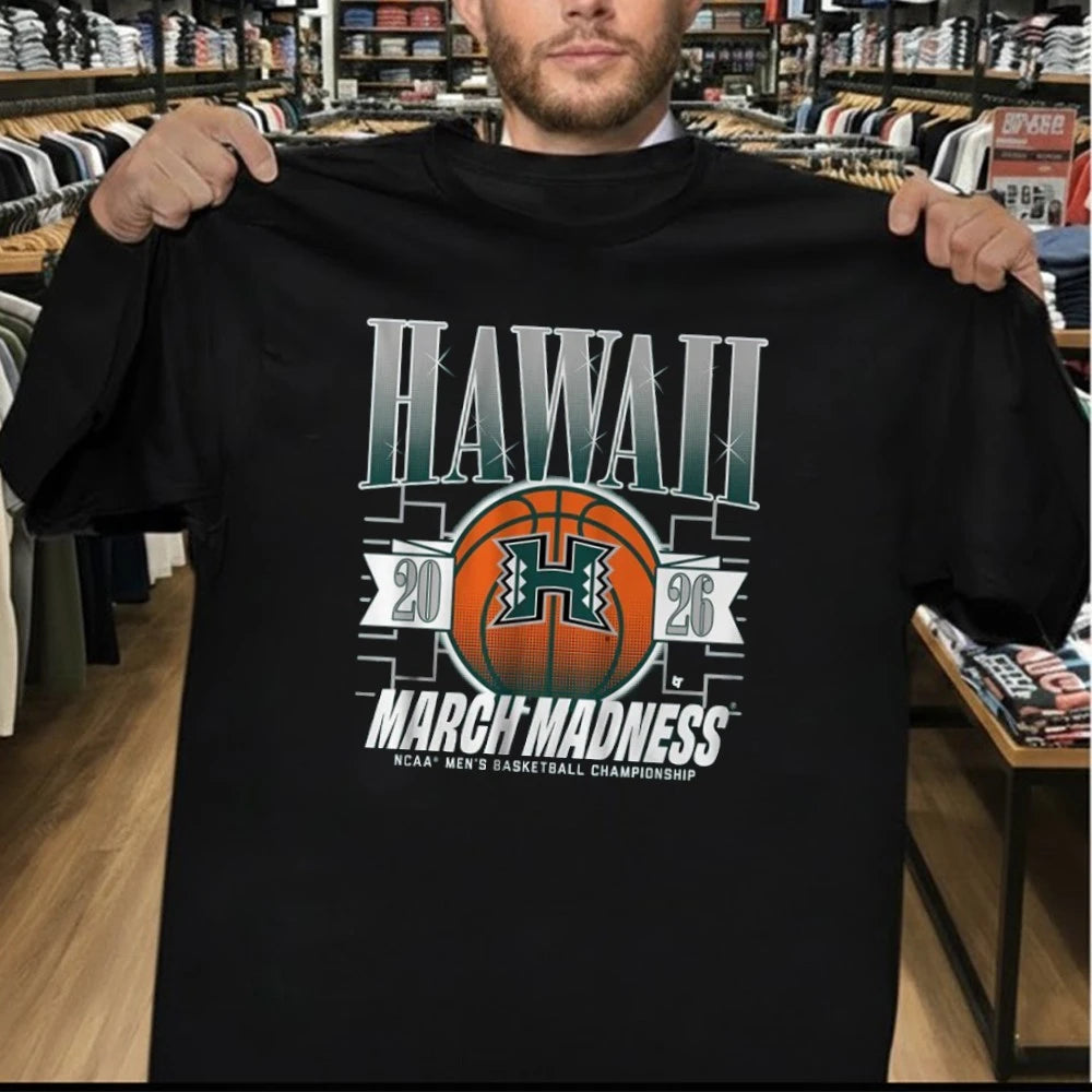 Hawaii Rainbow Warriors MBB 2026 March Madness NCAA Men’s Basketball Championship Shirt