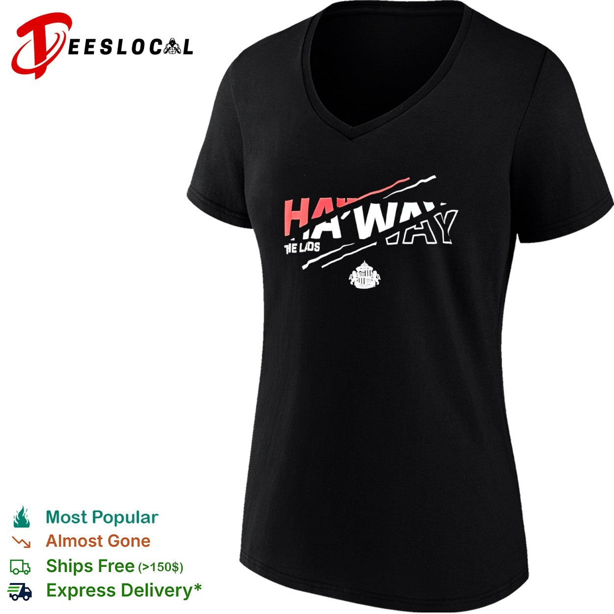 Ha’way the Lads Sunderland AFC English Football League Championship shirt